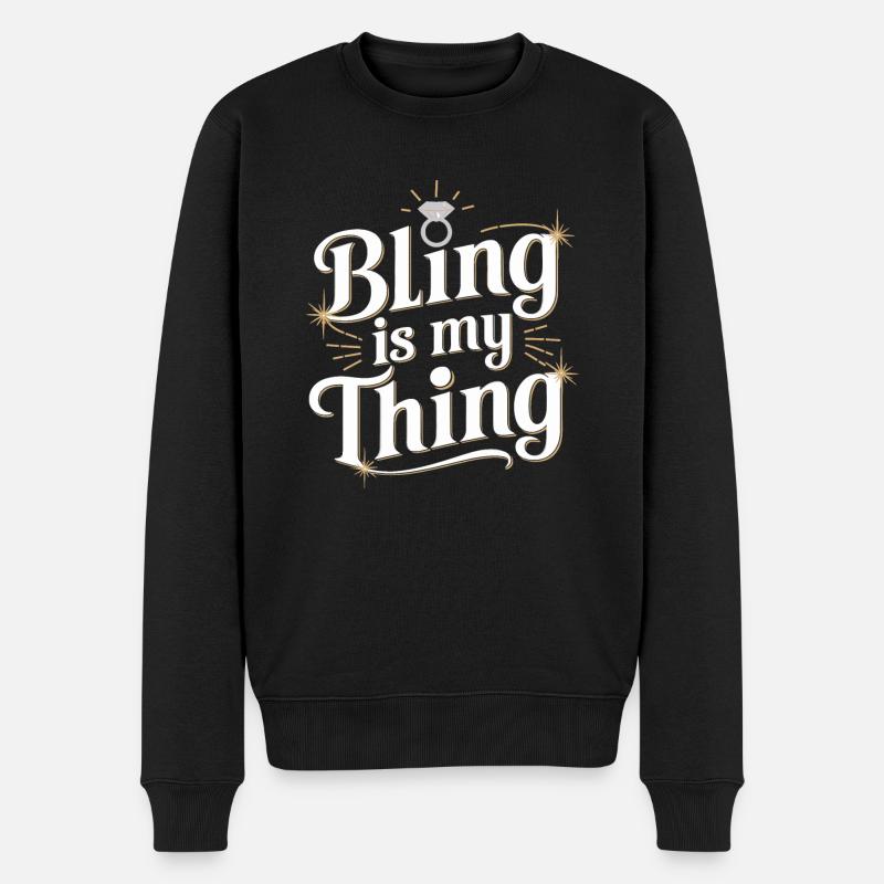 Ring Dude Hochzeitszeremonie Ring Guy - Männer Premium Bio Pullover - Schwarz