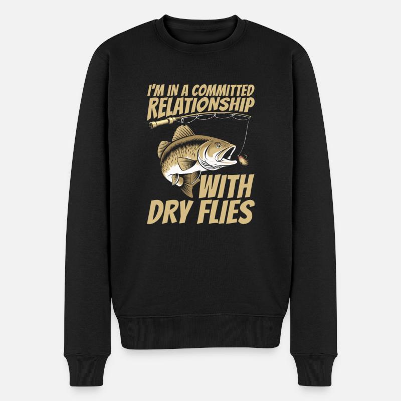 Pêche à la mouche Pêche - Pull Premium bio Homme - noir