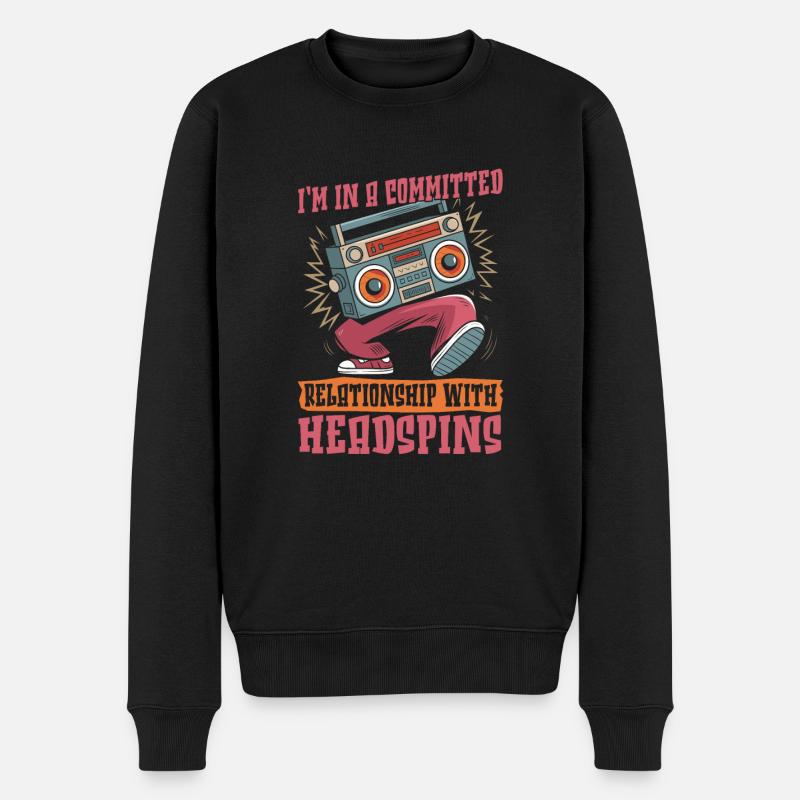 Breakdance Breakdancer Breakdancing - Männer Premium Bio Pullover - Schwarz