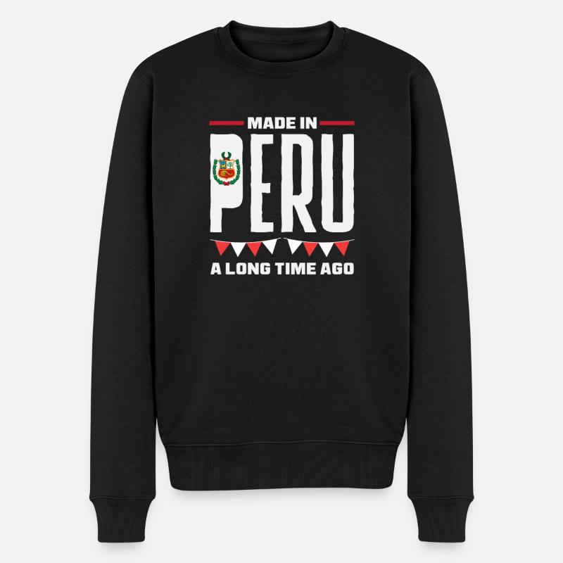 Peru Peruvian Gift - Men's Premium Organic Jumper - black