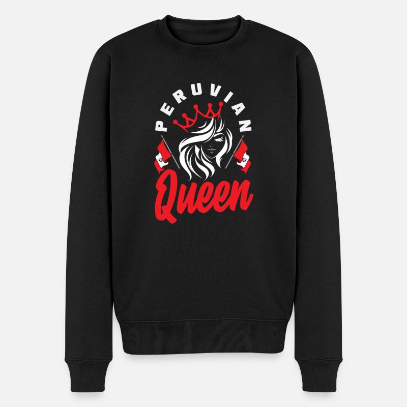 Peru Peruvian Gift - Men's Premium Organic Jumper - black