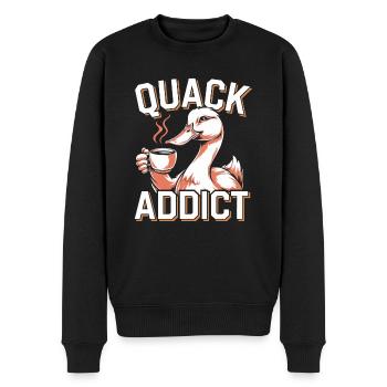 propriétaires de canards domestiques, amoureux des canards, - Pull Premium bio Homme - noir - Devant - Nico (187cm)