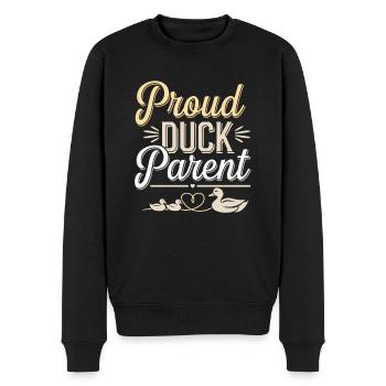 propriétaires de canards domestiques, amoureux des canards, - Pull Premium bio Homme - noir - Devant - Nico (187cm)