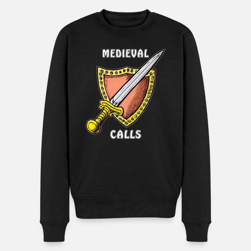 ÉPÉE MÉDIÉVALE APPELS MÉDIÉVAUX - Pull Premium bio Homme - noir