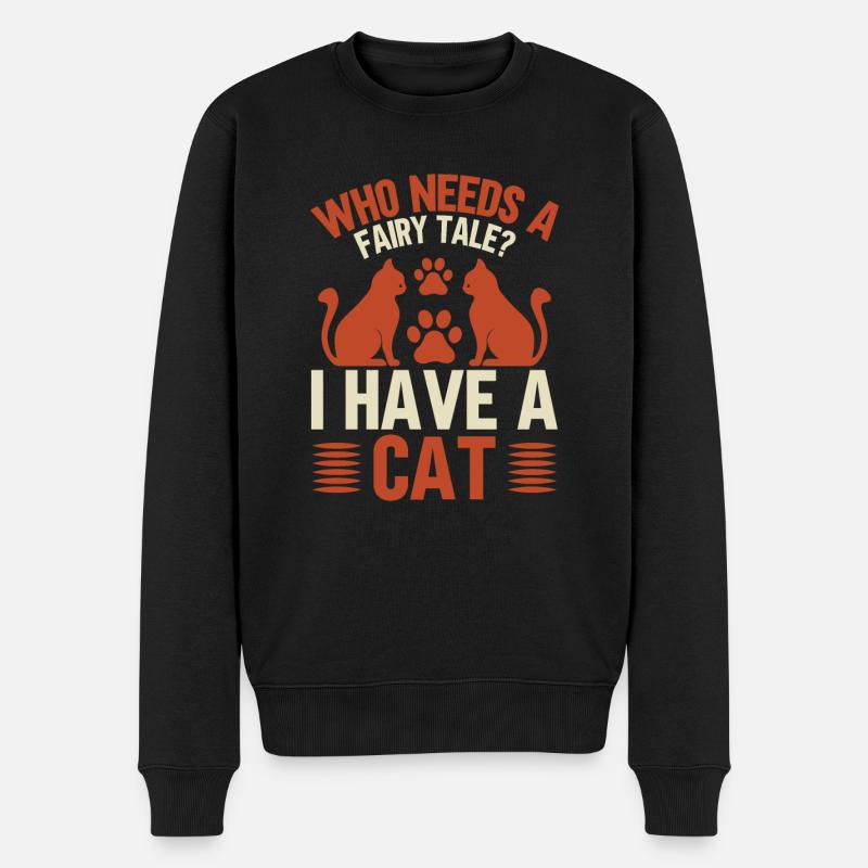 Chats Cadeaux Papy - Pull Premium bio Homme - noir
