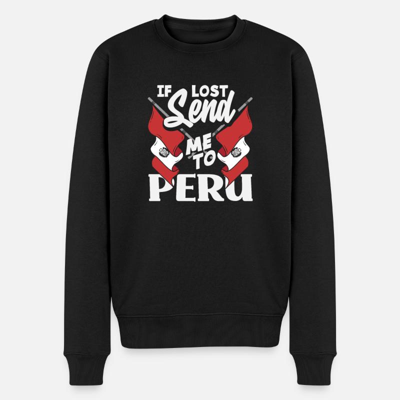 Pérou Cadeau péruvien - Pull Premium bio Homme - noir