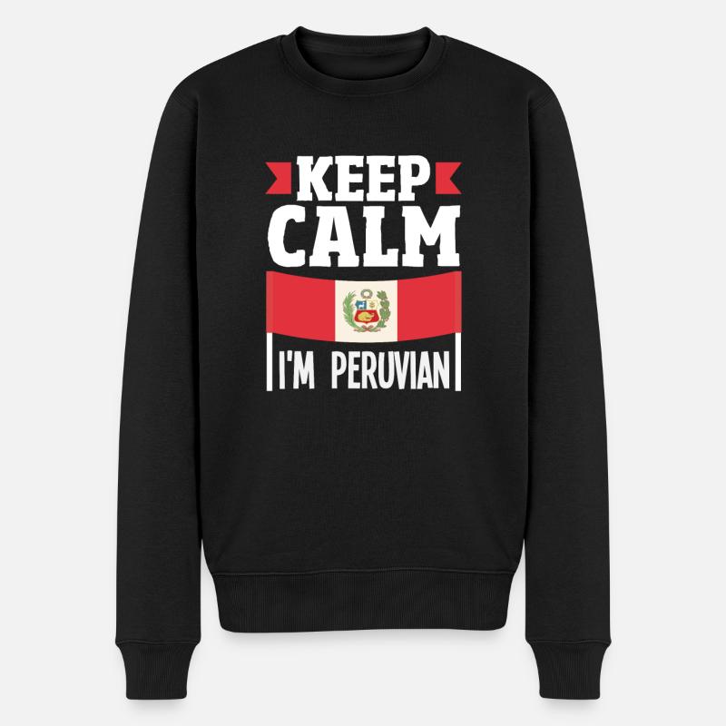 Pérou Cadeau péruvien - Pull Premium bio Homme - noir