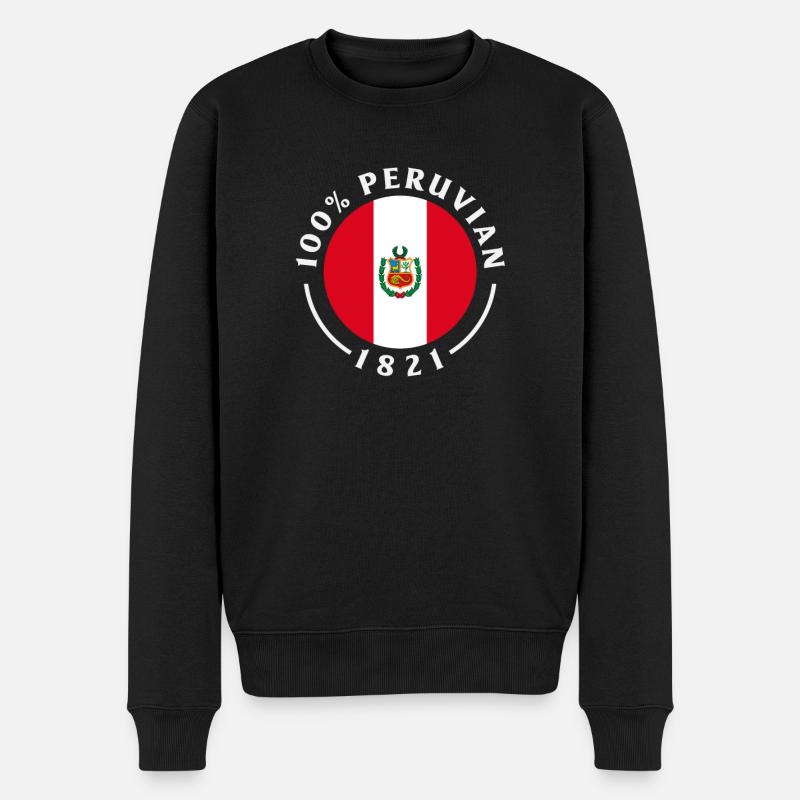 Pérou Cadeau péruvien - Pull Premium bio Homme - noir