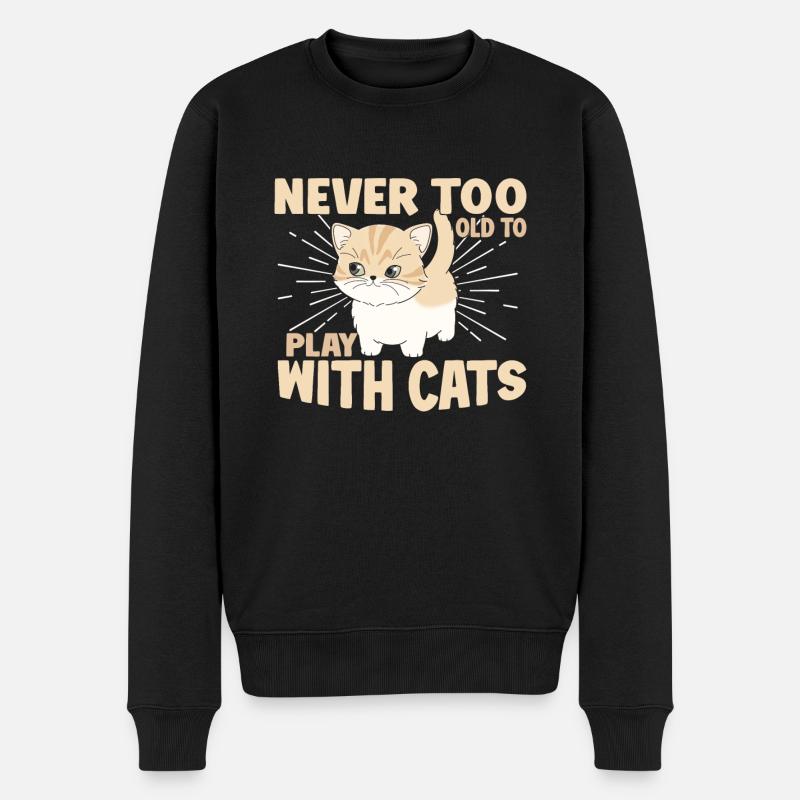 Chats Cadeaux Papy - Pull Premium bio Homme - noir