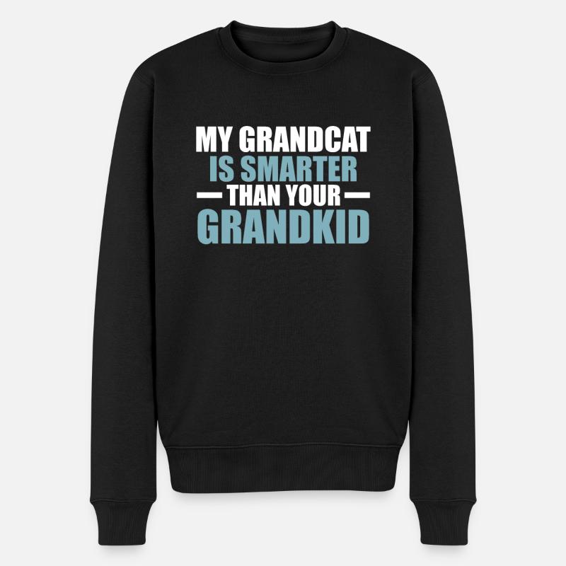 Chats Cadeaux Papy - Pull Premium bio Homme - noir