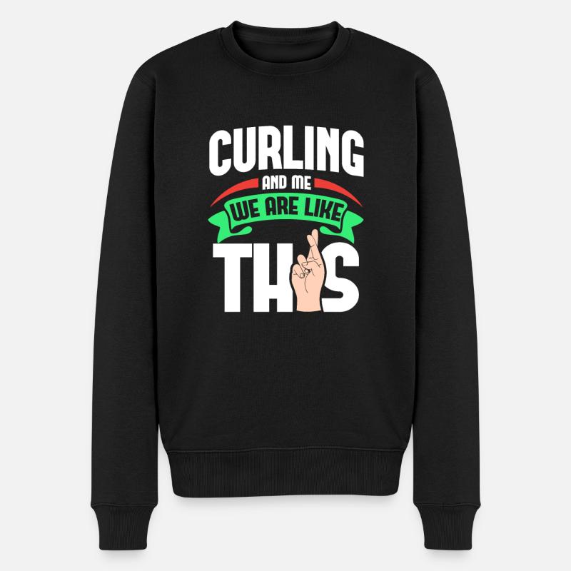 Curling Me sont comme - Pull Premium bio Homme - noir