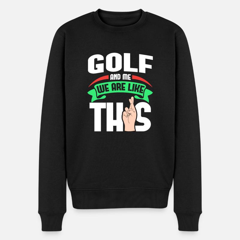 Golf Me Are Like - Männer Premium Bio Pullover - Schwarz