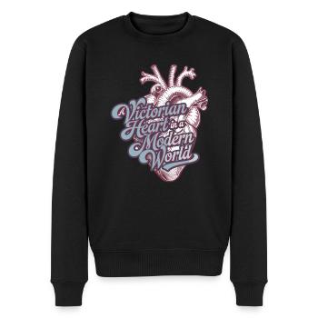 History fans from the Victorian era, - Men's Premium Organic Jumper - black - Front - Nico (187cm)