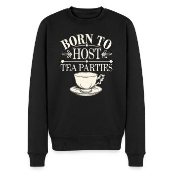 History fans from the Victorian era, - Men's Premium Organic Jumper - black - Front - Nico (187cm)