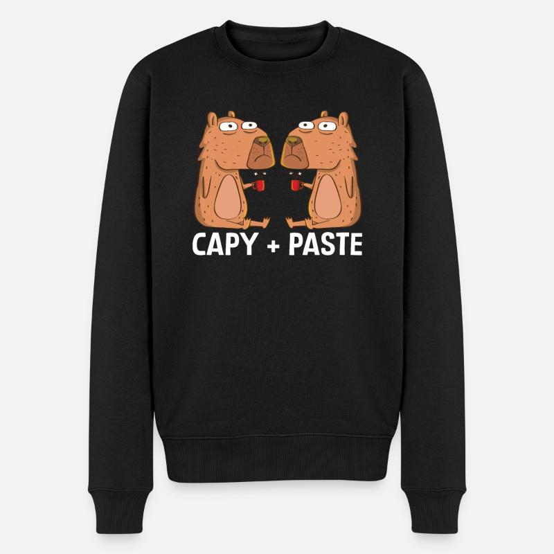 Programmierer Wombat Software Computer PC - Männer Premium Bio Pullover - Schwarz