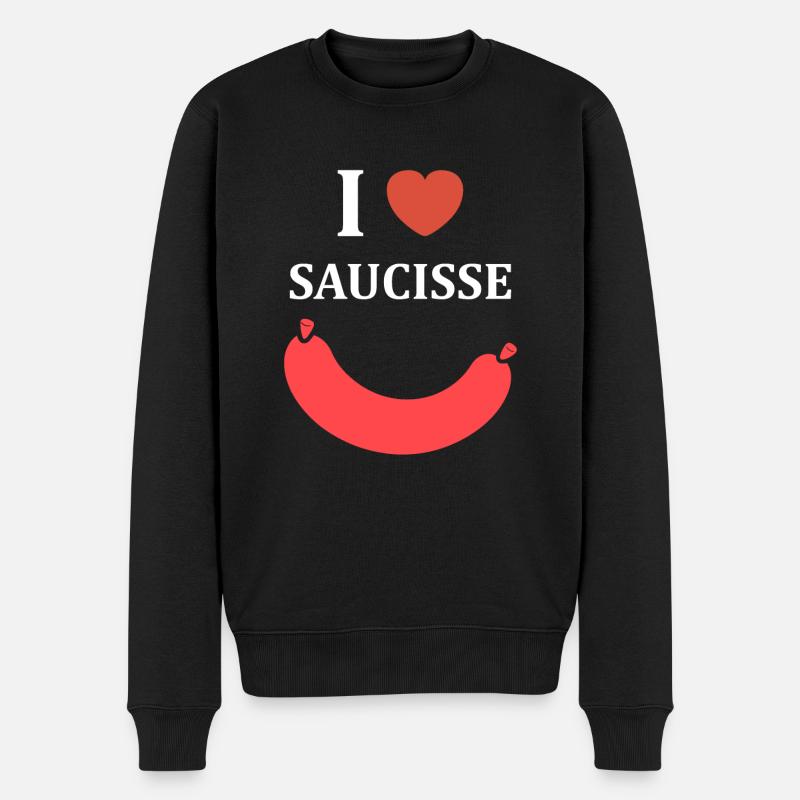 Merguez - Pull Premium bio Homme - noir