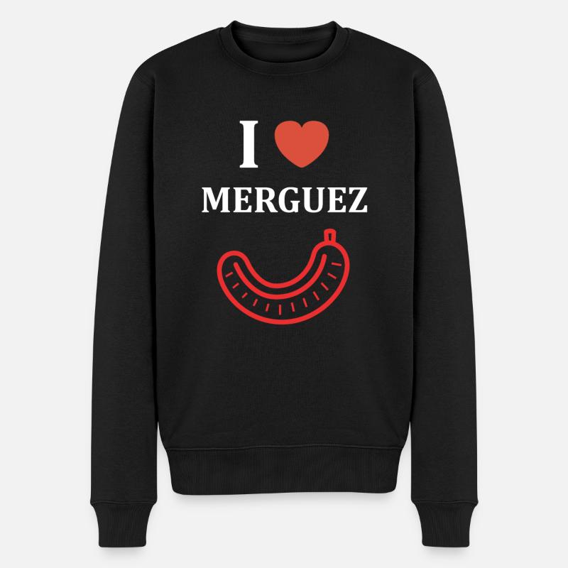 Merguez - Pull Premium bio Homme - noir