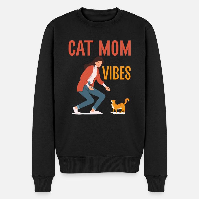 Cadeaux pour maman chat - Pull Premium bio Homme - noir