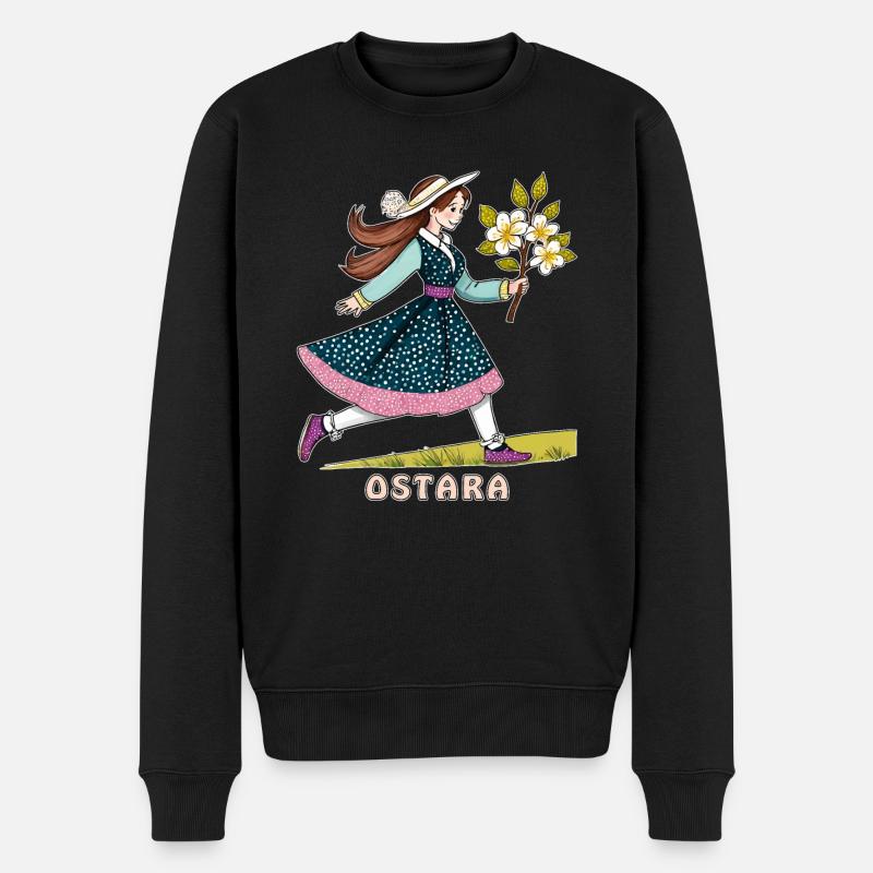 OSTARA ENFANT - Pull Premium bio Homme - noir