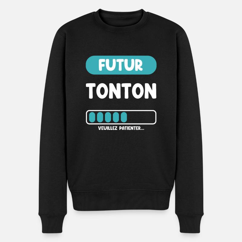 futur tonton cadeau tonton cadeau oncle - Pull Premium bio Homme - noir