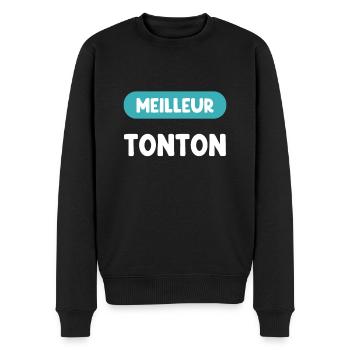 Best Uncle Gift Uncle Gift Uncle - Men's Premium Organic Jumper - black - Front - Nico (187cm)