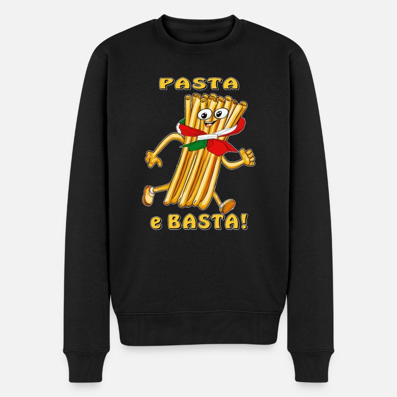 Pasta e Basta - Pull Premium bio Homme - noir