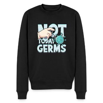 Nuclear phobia Mysophobia - Men's Premium Organic Jumper - black - Front - Nico (187cm)