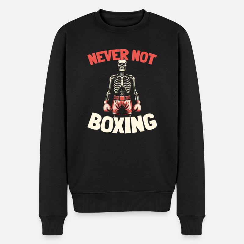 Boxen Boxer - Männer Premium Bio Pullover - Schwarz