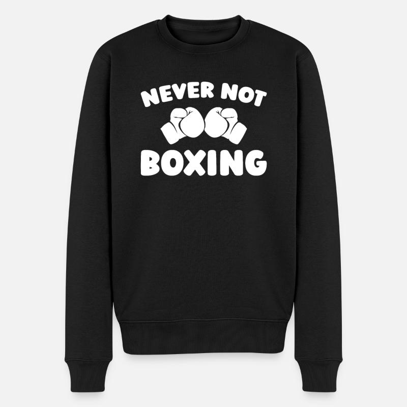 Boxe Boxe - Pull Premium bio Homme - noir