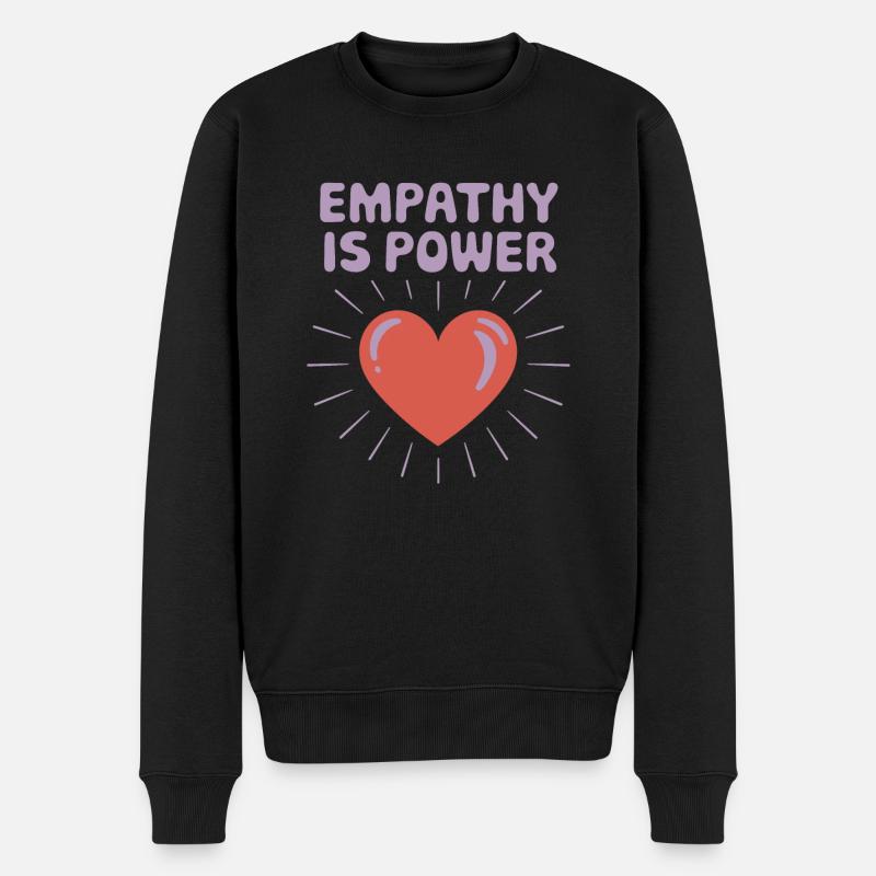 Emotional Intelligence Empathy Advocate Mindful - Männer Premium Bio Pullover - Schwarz