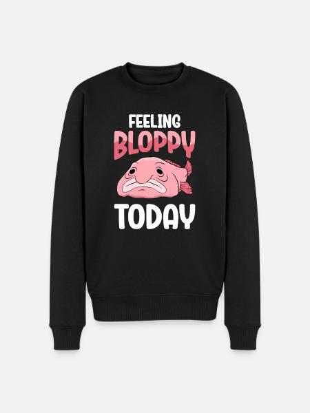 Funny Blobfish Cute Blobfish - Men's Premium Organic Jumper - black