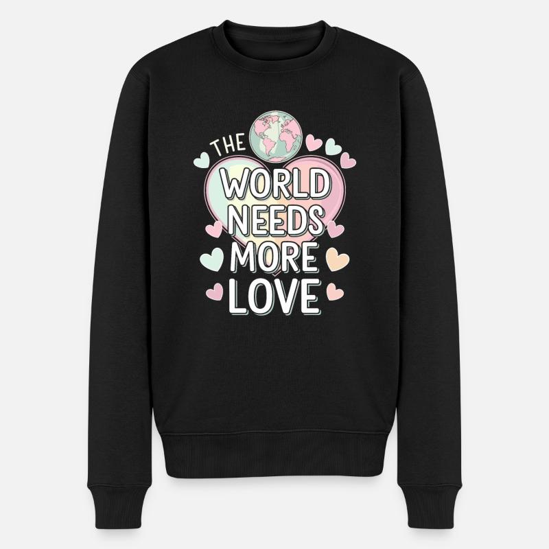 Emotional Intelligence Empathy Advocate Mindful - Männer Premium Bio Pullover - Schwarz