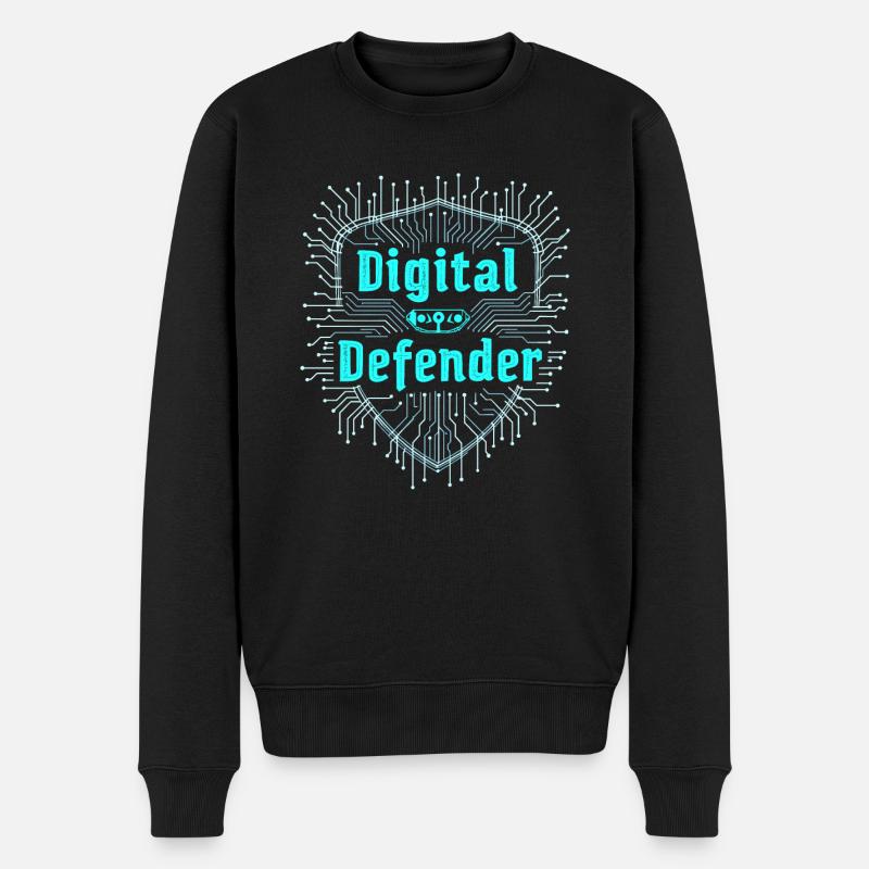 Ethical Hacking Cybersecurity Digital - Men's Premium Organic Jumper - black