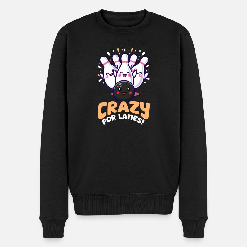Bowling fou de pistes ! - Pull Premium bio Homme - noir