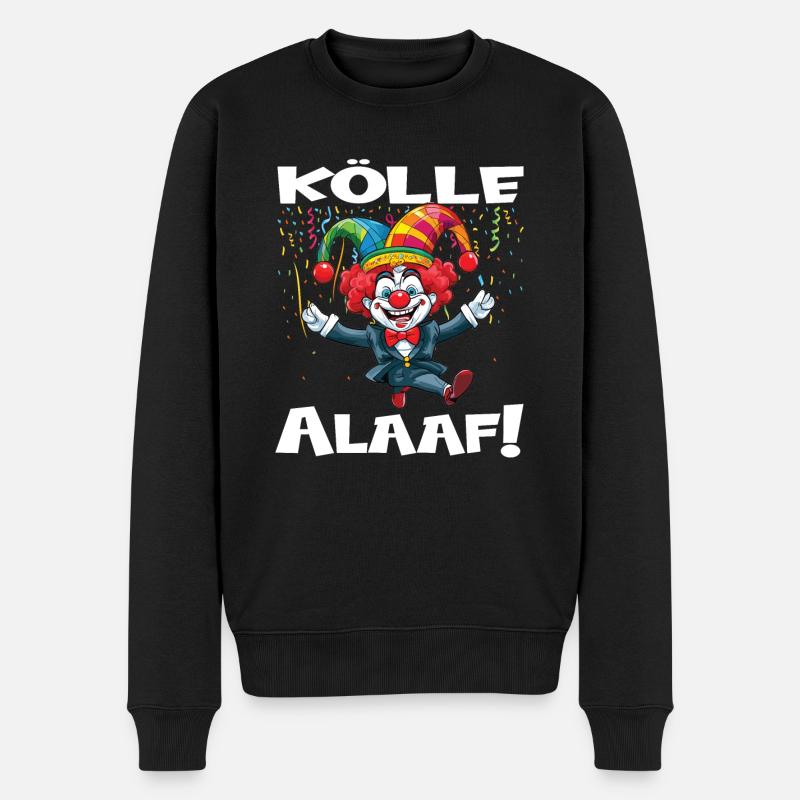 Karneval Kostüm Fasching Fastnacht - Männer Premium Bio Pullover - Schwarz