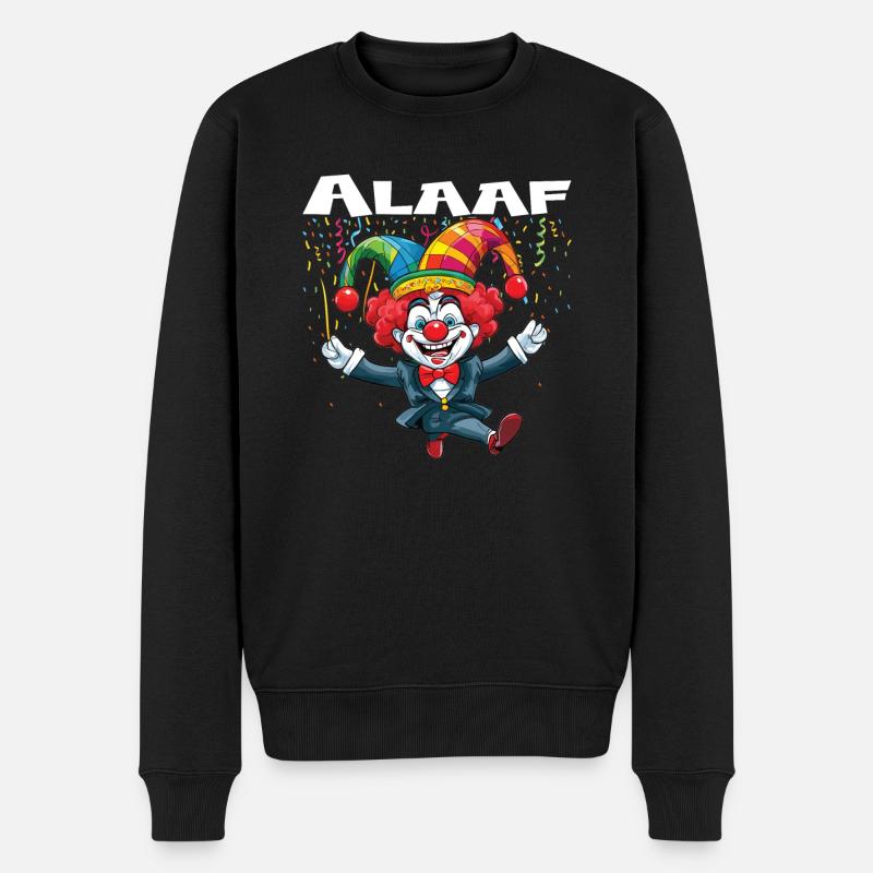 Karneval Kostüm Fasching Fastnacht - Männer Premium Bio Pullover - Schwarz