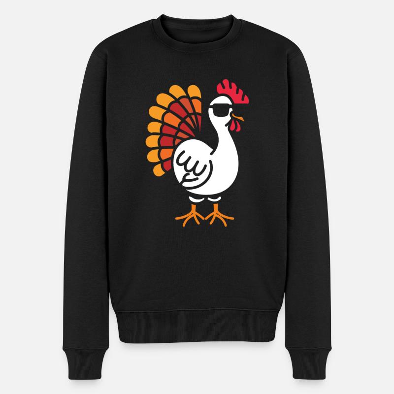 Poulet - Pull Premium bio Homme - noir