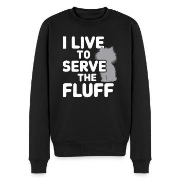 Katzenliebhaber, Dunkler Humor, Frecher, - Männer Premium Bio Pullover - Schwarz - Vorne - Nico (187cm)