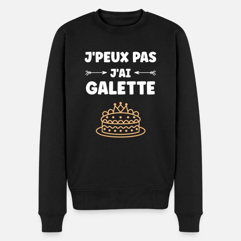 Galette - Pull Premium bio Homme - noir