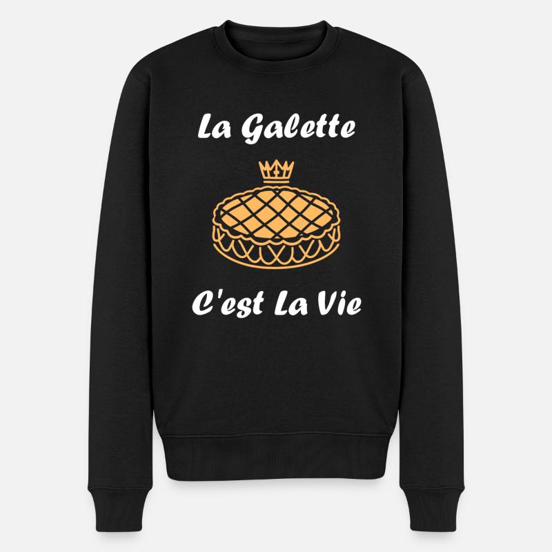 Galette - Pull Premium bio Homme - noir