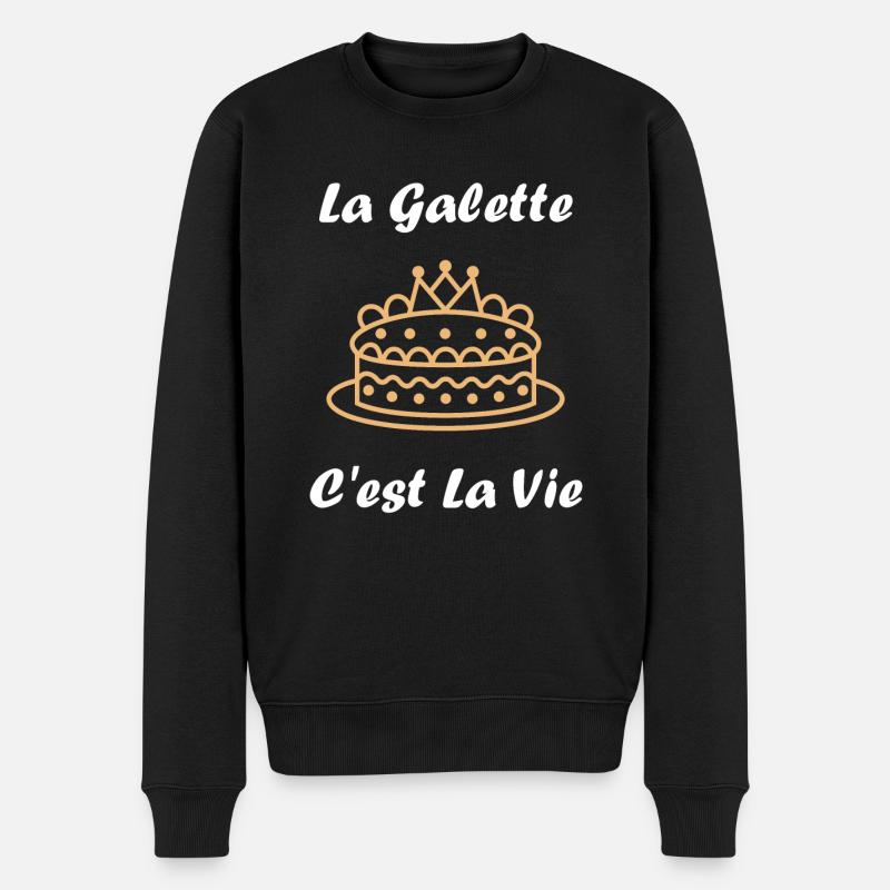 Galette - Pull Premium bio Homme - noir