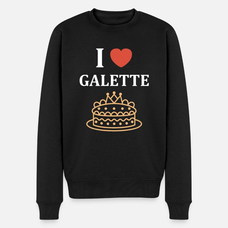 Galette - Pull Premium bio Homme - noir