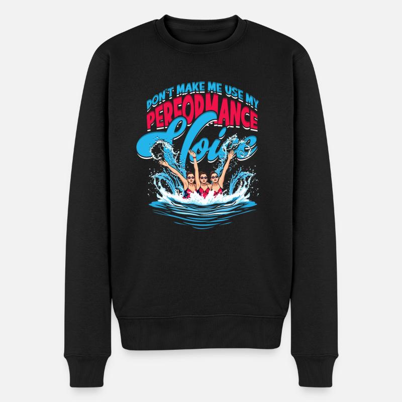 Synchronschwimmen Performance Voice - Männer Premium Bio Pullover - Schwarz