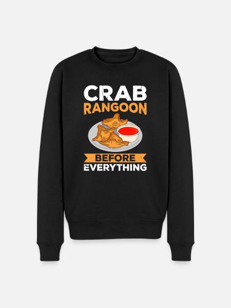 Crab Rangoon Asia Food - Men's Premium Organic Jumper - black