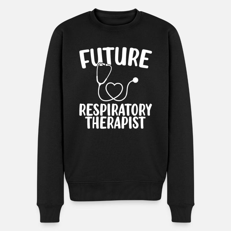 Futur inhalothérapeute pneumologue RT - Pull Premium bio Homme - noir
