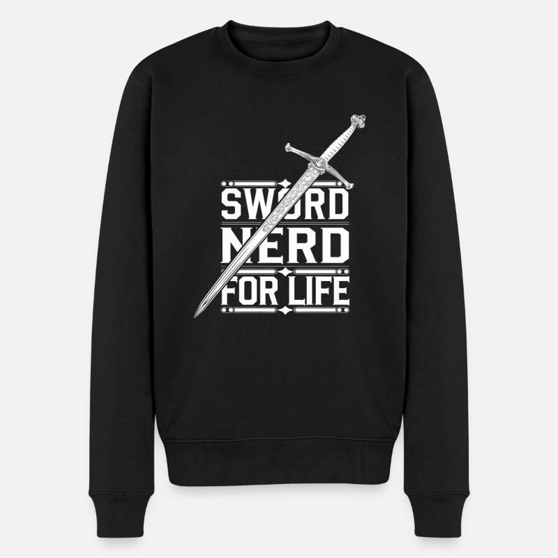 Renaissance-schwertkämpfer Hema Historisches - Männer Premium Bio Pullover - Schwarz