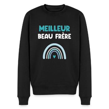Bester Regenbogen-Schwager - Männer Premium Bio Pullover - Schwarz - Vorne - Nico (187cm)