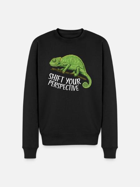 Chameleon Gifts - Men's Premium Organic Jumper - black