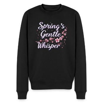 Passionné de fleurs de cerisier Sakura Lovers Printemps - Pull Premium bio Homme - noir - Devant - Nico (187cm)