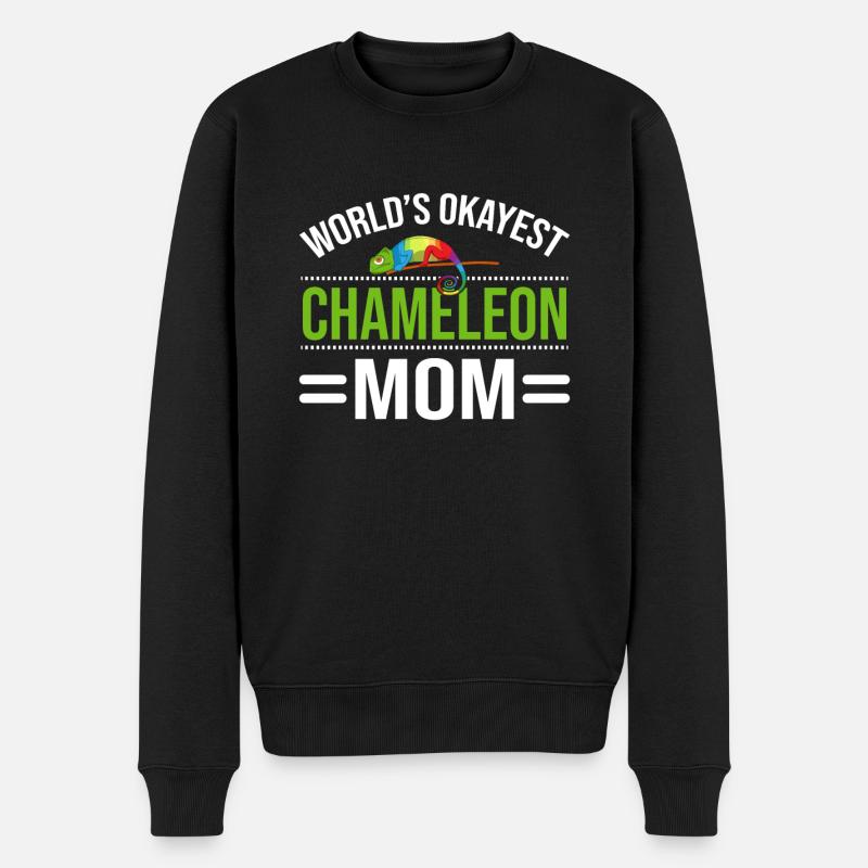 Chameleon Gifts - Männer Premium Bio Pullover - Schwarz